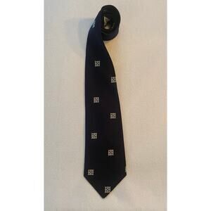 Trevira Men’s Necktie Blue Geometric Print 4.25" X 56”